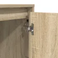 Table de chevet avec lumières LED Chêne Sonoma 39x34,5x50 cm