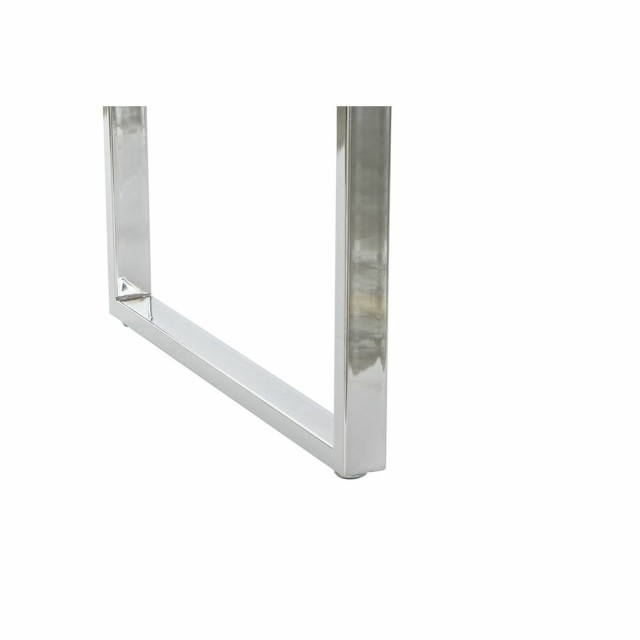 Desk DKD Home Decor White Silver Metal MDF Wood 120 x 55 x 76 cm