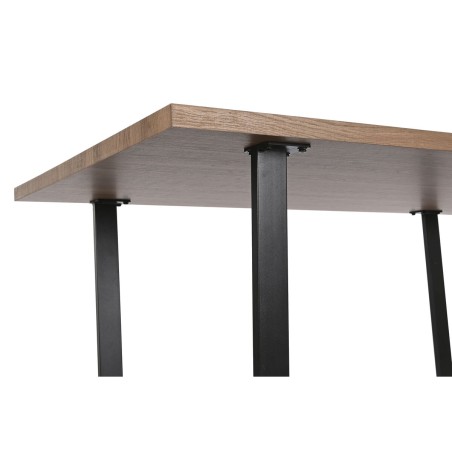 Table de Salle à Manger Home ESPRIT Marron Noir Fer Bois MDF 160 x 90 Table de Salle à Manger Home ESPRIT Marron Noir Fer Bois MDF 160 x 90