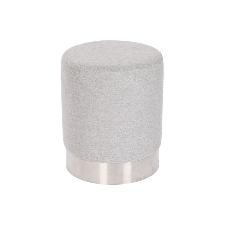 Voetensteun Home ESPRIT Grijs Zilverkleurig 35 x 35 x 42 cm