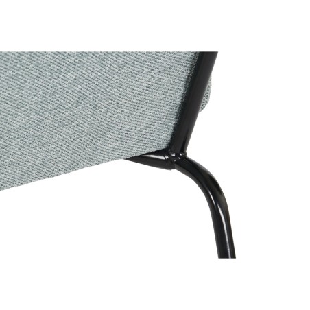 Leunstoel Home ESPRIT Zwart Groen Metaal 66 x 71 x 77 cm