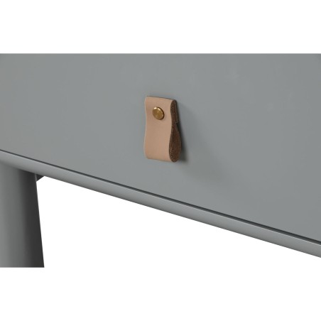 Comodino Home ESPRIT Azzurro Grigio Naturale Legno MDF 48 x 40 x 55 cm