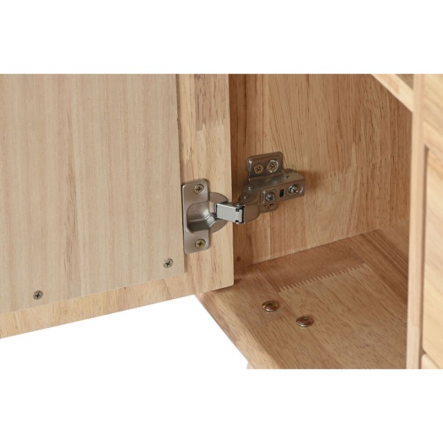 Anrichte Home ESPRIT natürlich Metall Rattan Kautschukholz 73,5 x 35