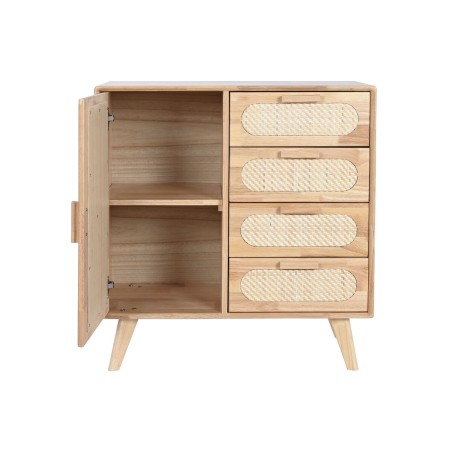 Dressoir Home ESPRIT Natuurlijk Metaal Rotan Rubberwood 73,5 x 35 x 78