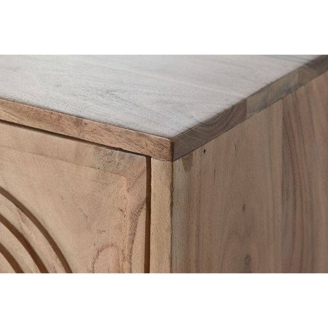 Credenza Home ESPRIT Marrone Nero Metallo Acacia 145 x 40 x 80 cm