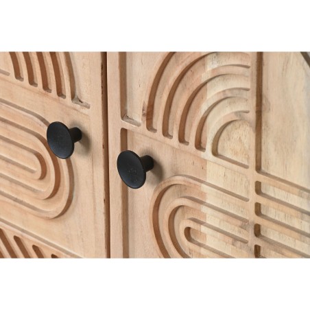 Anrichte Home ESPRIT Braun Schwarz Metall Akazienholz 145 x 40 x 80 cm