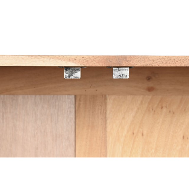 Aparador Home ESPRIT Marrón Negro Metal Acacia 145 x 40 x 80 cm