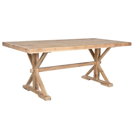 Table de Salle à Manger Home ESPRIT Naturel Bois 200 x 100 x 80 cm Table de Salle à Manger Home ESPRIT Naturel Bois 200 x 100 x 80 cm