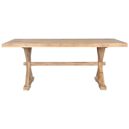 Table de Salle à Manger Home ESPRIT Naturel Bois 200 x 100 x 80 cm Table de Salle à Manger Home ESPRIT Naturel Bois 200 x 100 x 80 cm