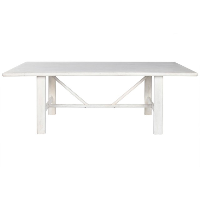 Table de Salle à Manger Home ESPRIT Blanc Bois de manguier 213,4 x 96