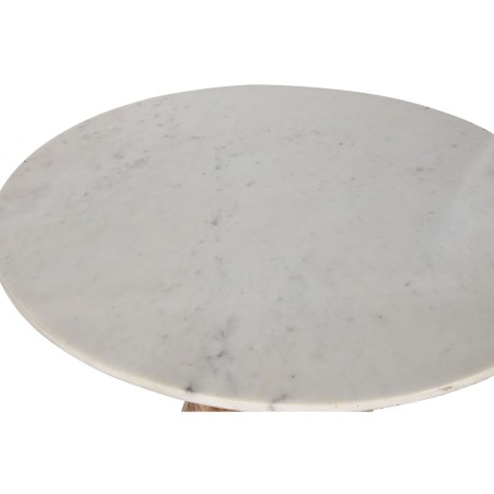Mesa de Comedor Home ESPRIT Blanco Natural Mármol Madera de acacia 11