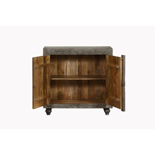 Dressoir Home ESPRIT Grijs Lichtbruin Hout 91,5 x 40 x 90 cm
