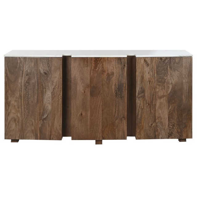 Credenza Home ESPRIT Bianco Marrone Marmo Legno di mango 162,5 x 47 x