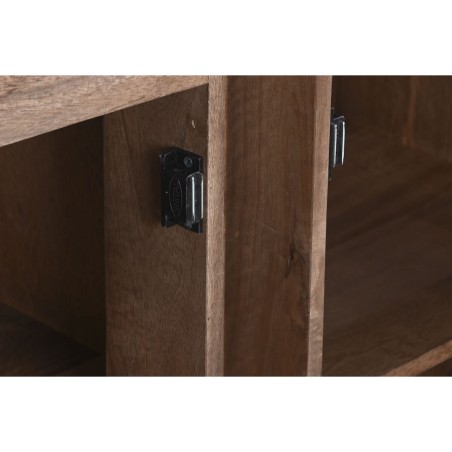 Buffet Home ESPRIT Blanc Marron Marbre Bois de manguier 162,5 x 47 x 7