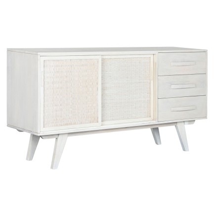 Sideboard Home ESPRIT White Rattan Mango wood 155 x 40 x 80 cm 2