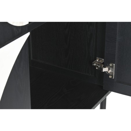 Schrank Home ESPRIT Weiß Schwarz Metall Tanne 100 x 40 x 170 cm