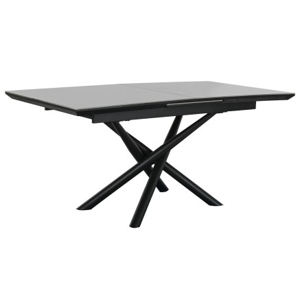 Mesa de Comedor Home ESPRIT Negro Gris Metal Cerámica 160 x 90 x 76 c