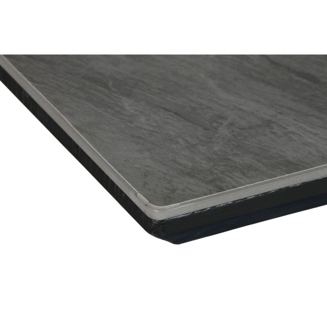 Mesa de Comedor Home ESPRIT Negro Gris Metal Cerámica 160 x 90 x 76 c