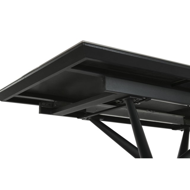 Mesa de Comedor Home ESPRIT Negro Gris Metal Cerámica 160 x 90 x 76 c