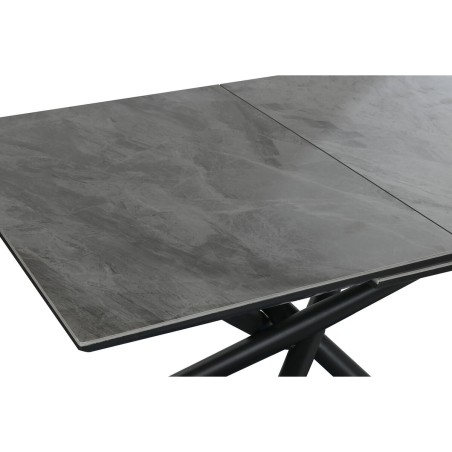 Eettafel Home ESPRIT Zwart Grijs Metaal Keramisch 160 x 90 x 76 cm