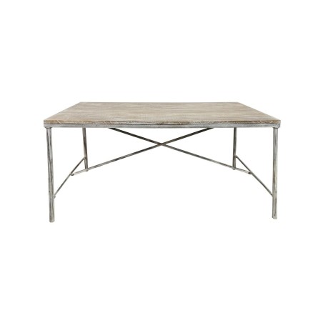 Mesa de Comedor Home ESPRIT Blanco Hierro Madera de mango 160 X 90 X 8