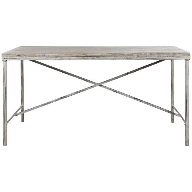 Table de Salle à Manger Home ESPRIT Blanc Fer Bois de manguier 160 X
