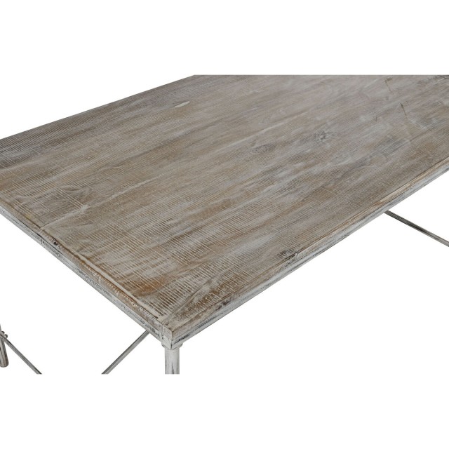 Table de Salle à Manger Home ESPRIT Blanc Fer Bois de manguier 160 X