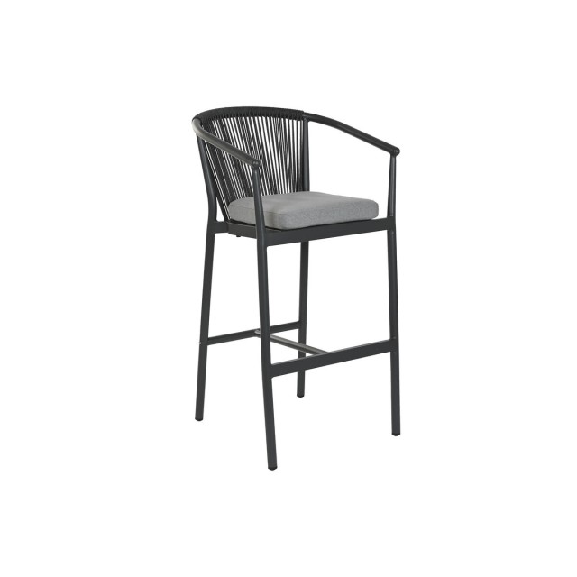 Hocker Home ESPRIT Aluminium Synthetischer Rattan 57 x 61 x 108 cm