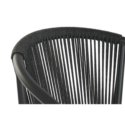 Hocker Home ESPRIT Aluminium Synthetischer Rattan 57 x 61 x 108 cm 2