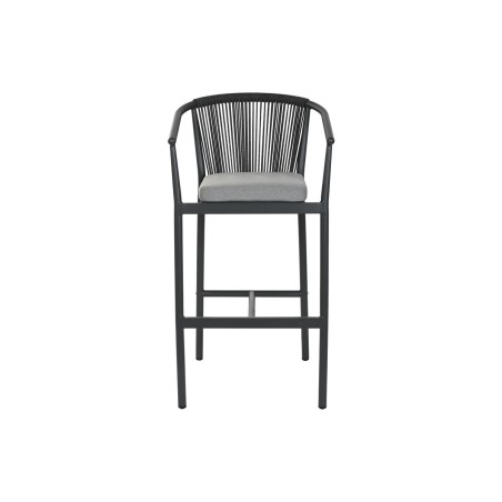Hocker Home ESPRIT Aluminium Synthetischer Rattan 57 x 61 x 108 cm
