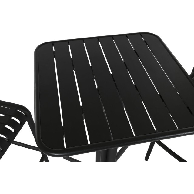 Conjunto de Mesa con 2 Sillas Home ESPRIT Negro Metal Polipropileno 60