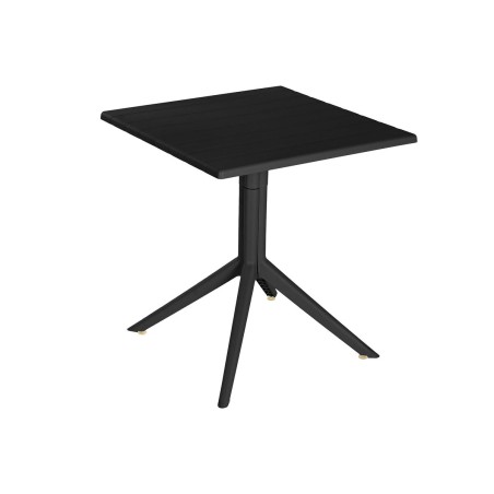 Dining Table Home ESPRIT Black Metal polypropylene 70 x 70 x 75 cm