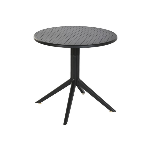 Mesa de Comedor Home ESPRIT Negro Metal Polipropileno 80 x 80 x 75 cm