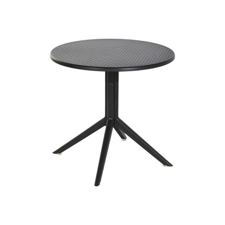 Dining Table Home ESPRIT Black Metal polypropylene 80 x 80 x 75 cm