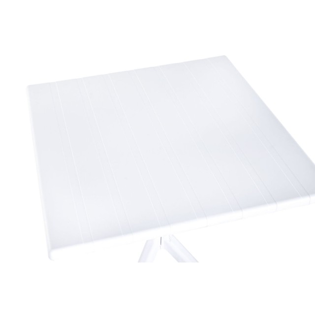 Mesa de Comedor Home ESPRIT Blanco Metal Polipropileno 70 x 70 x 75 cm