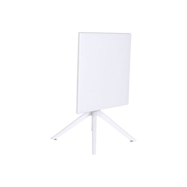 Tavolo da Pranzo Home ESPRIT Bianco Metallo polipropilene 70 x 70 x 75