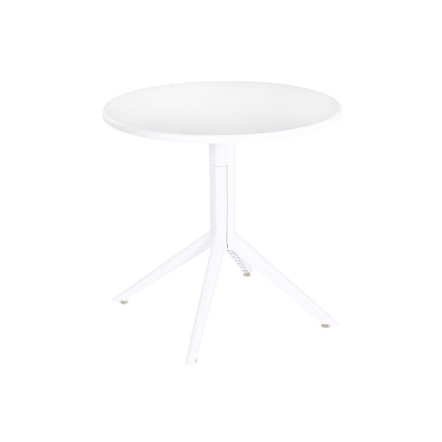 Dining Table Home ESPRIT White Metal polypropylene 80 x 80 x 75 cm