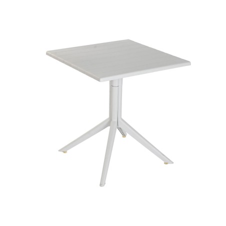 Mesa de Comedor Home ESPRIT Gris Metal Polipropileno 70 x 70 x 75 cm