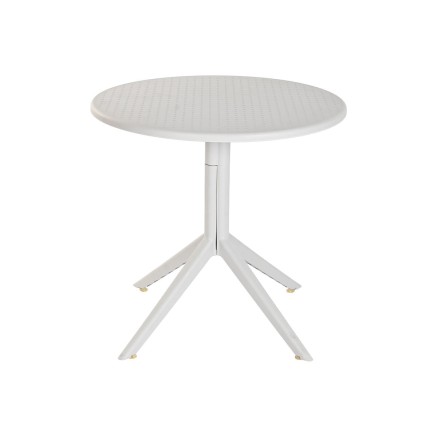 Dining Table Home ESPRIT Grey Metal polypropylene 80 x 80 x 75 cm