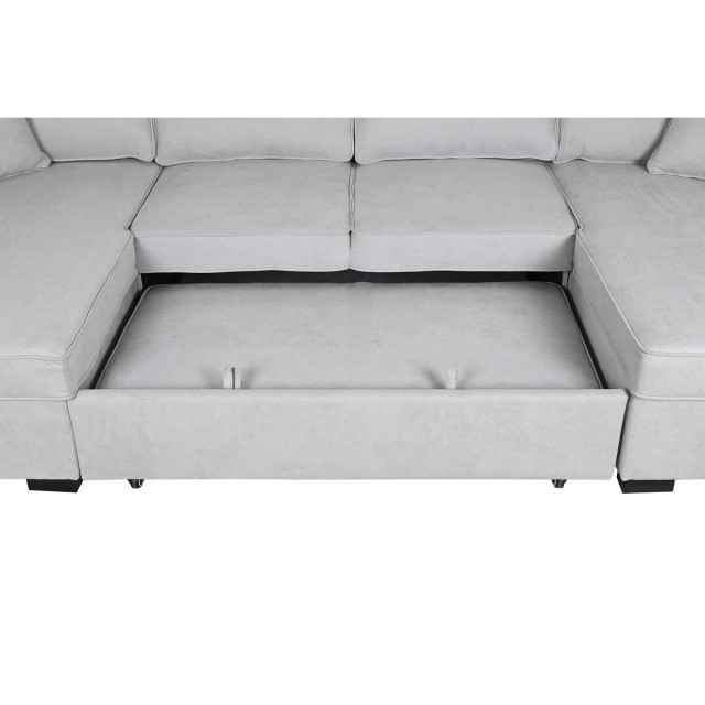 Schlafsofa Home ESPRIT Grau Moderne 298 x 154 x 92 cm