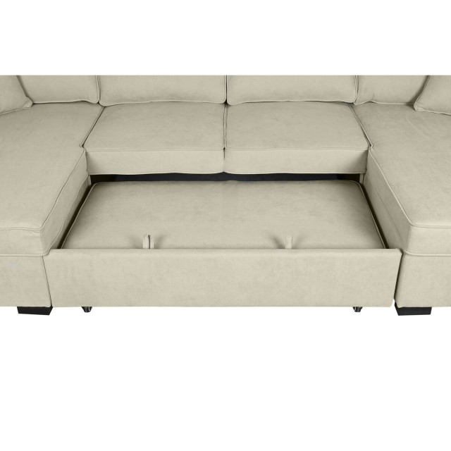 Schlafsofa Home ESPRIT Sand Moderne 298 x 154 x 92 cm