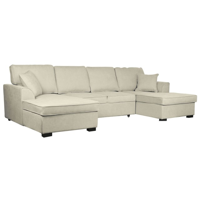 Schlafsofa Home ESPRIT Sand Moderne 298 x 154 x 92 cm