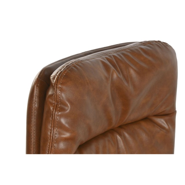 Sedia da Sala da Pranzo Home ESPRIT Ecopelle Metallo 71 x 49 x 90 cm