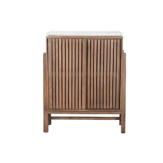 Anrichte Home ESPRIT Akazienholz Terrazzo 80 x 40 x 110 cm