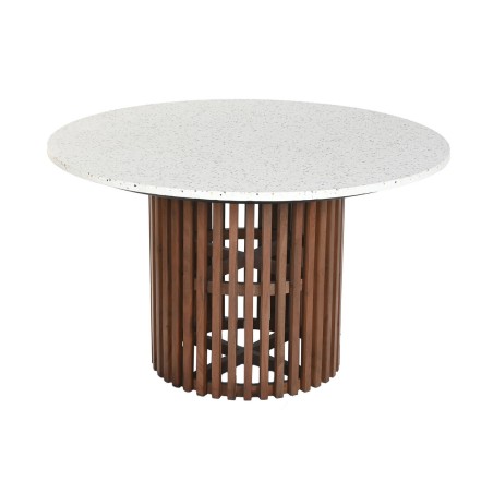Dining Table Home ESPRIT Acacia Terrazo 130 x 130 x 76 cm
