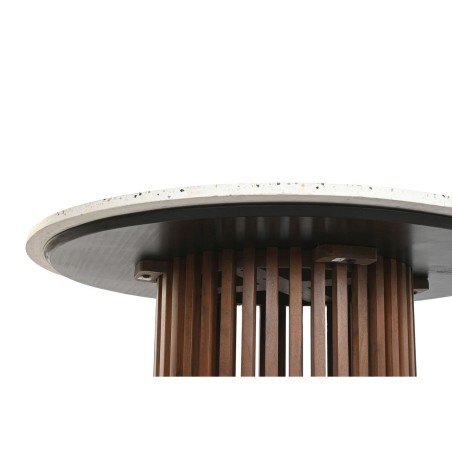 Dining Table Home ESPRIT Acacia Terrazo 130 x 130 x 76 cm