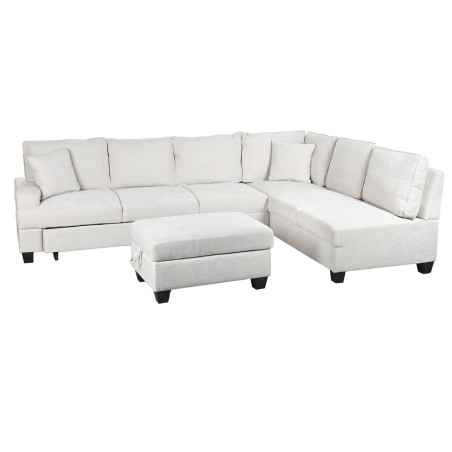 Schlafsofa Home ESPRIT Beige Moderne 285 x 260 x 90 cm