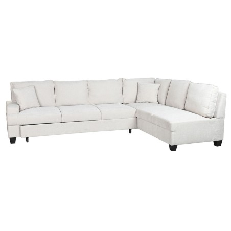 Divano Letto Home ESPRIT Beige Moderno 285 x 260 x 90 cm