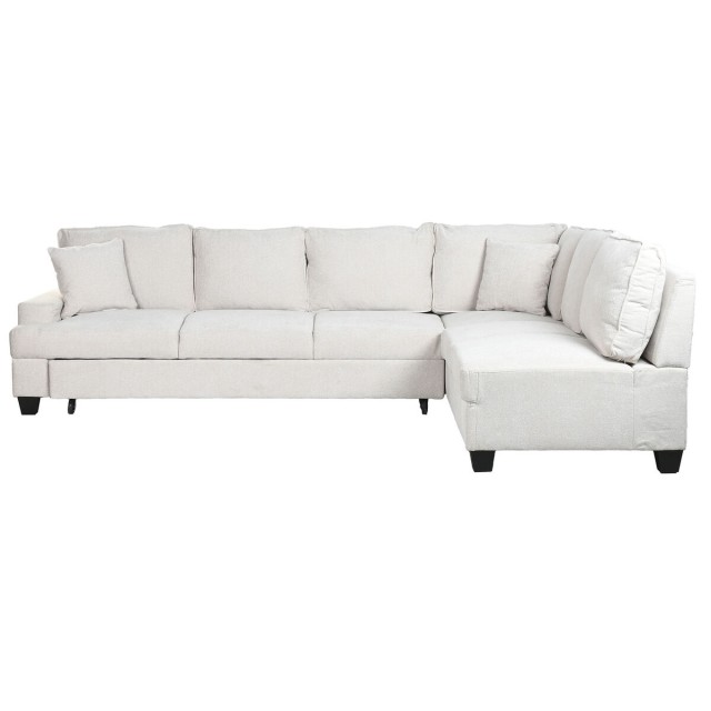 Divano Letto Home ESPRIT Beige Moderno 285 x 260 x 90 cm