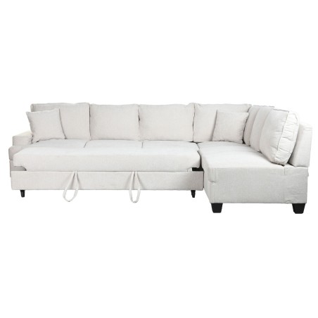 Schlafsofa Home ESPRIT Beige Moderne 285 x 260 x 90 cm